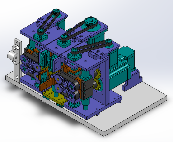 Automatic wire stripping and core taking machine sw20 is editable Model 3D .c4d .max .obj .3ds .fbx .stl .blend 