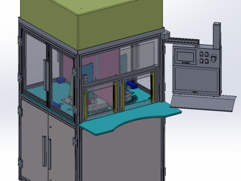 Dual station CO2 cleaning equipment 3D Model