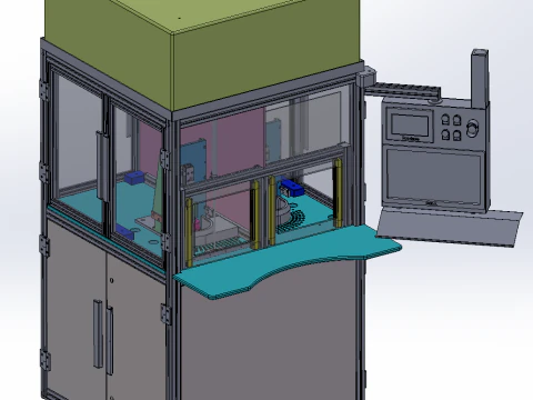 &Ccedil;ift istasyonlu CO2 temizleme ekipmanı 3D Model