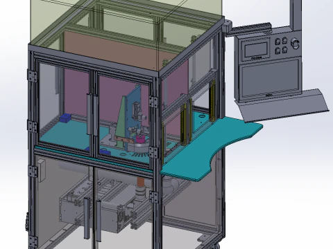 Dual station CO2 cleaning equipment 3D Model