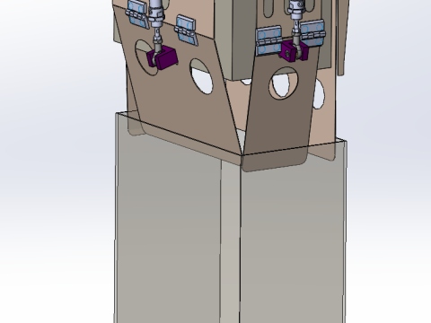 Hairy crab packaging machine Modello 3D