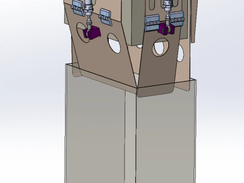 Hairy crab packaging machine 3D Model