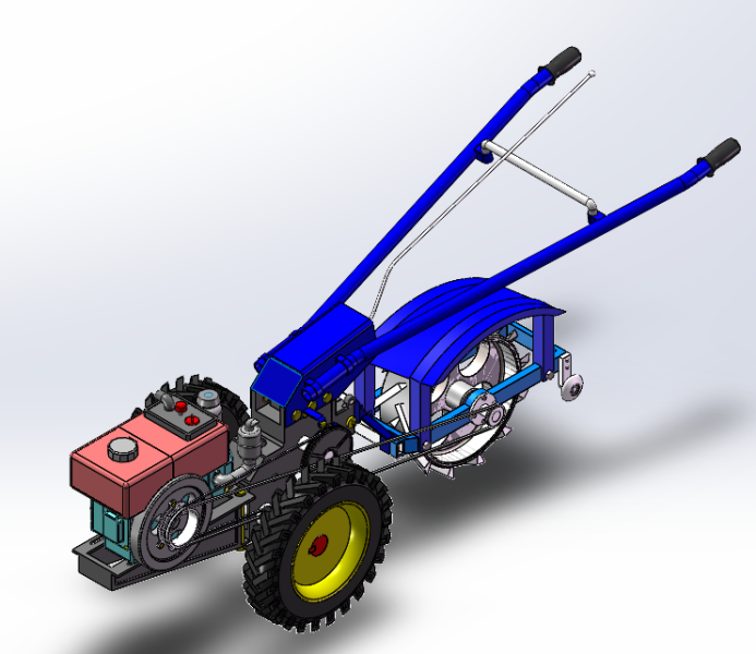 Small ditcher sw18 editable 3D Model .c4d .max .obj .3ds .fbx .stl .blend 