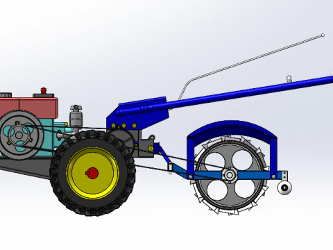 Small ditcher sw18 editable 3D Model