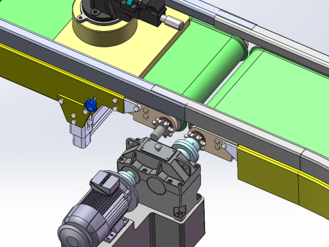 Sw three-dimensional drawing of accompanying fixture horizontal return system 3D Modell