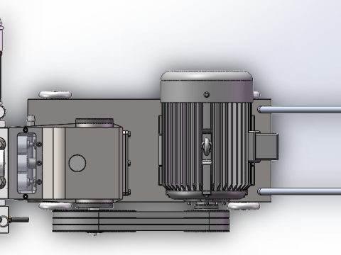 Three-dimensional diagram of small industrial cleaning machine Model 3D