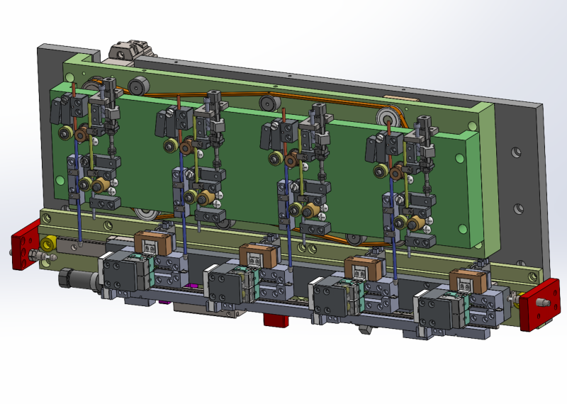 Three-dimensional drawing of threading assembly of winding machine 3D 模型 .c4d .max .obj .3ds .fbx .stl .blend
