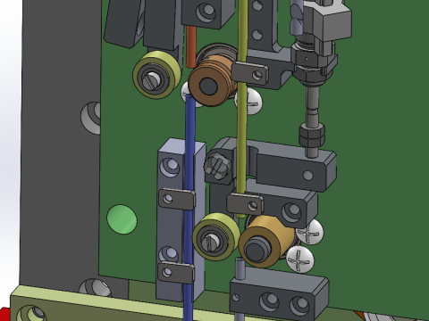 Three-dimensional drawing of threading assembly of winding machine 3D 模型