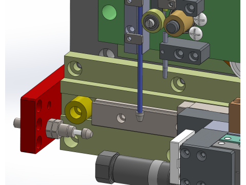 Three-dimensional drawing of threading assembly of winding machine 3D 模型