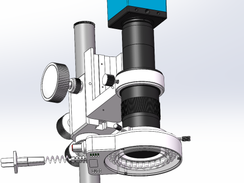 Intelligent electron microscope SW Model 3D