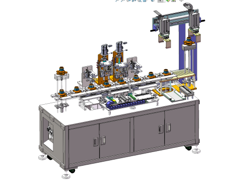 Wheel flange dimension testing machine 3D Model