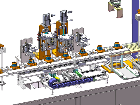 Wheel flange dimension testing machine 3D Model