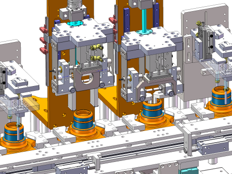 Wheel flange dimension testing machine 3D Model