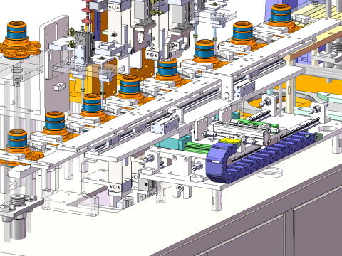 Wheel flange dimension testing machine 3D Model