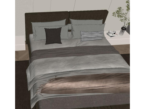 Modern home bedroom Model 3D
