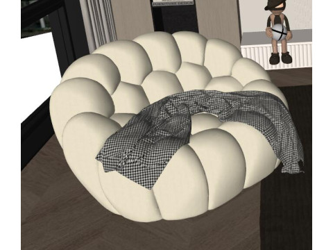 Modern home bedroom Model 3D