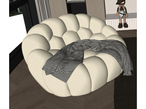 Modern home bedroom 3D Model