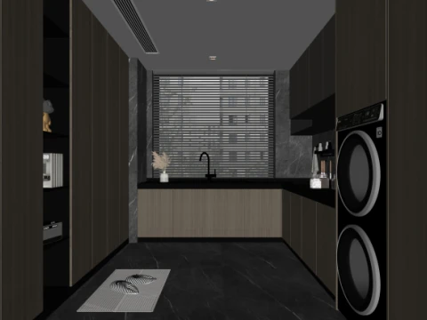 Modern Kitchen SketchUp 3D Model