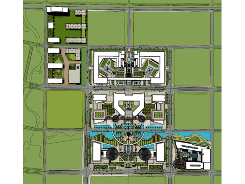 Modern science and technology innovation scientific research education university project design Model 3D