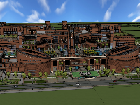 Modern science and technology innovation scientific research education university project design 3Dモデル