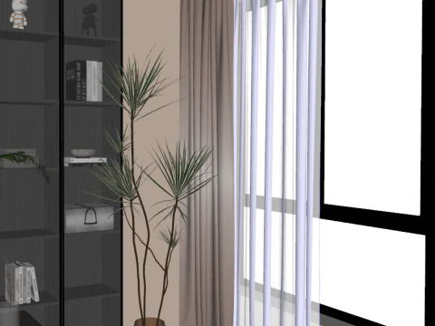 Modern Study SU Model 3D Model