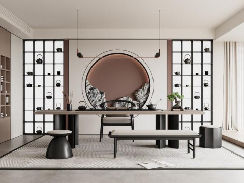 New Chinese Tea Room 3D Модель