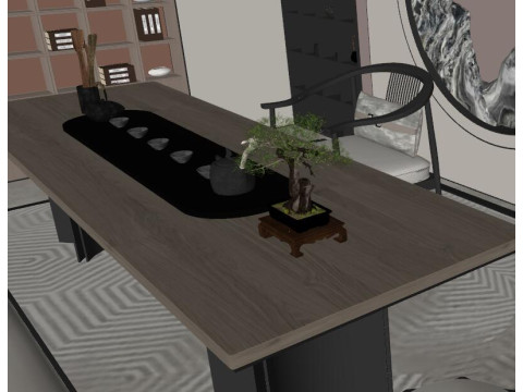 New Chinese Tea Room 3D 모델