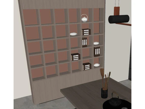 New Chinese Tea Room 3D Model