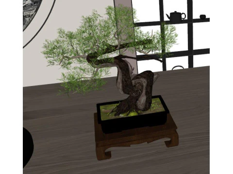 New Chinese Tea Room 3D Model