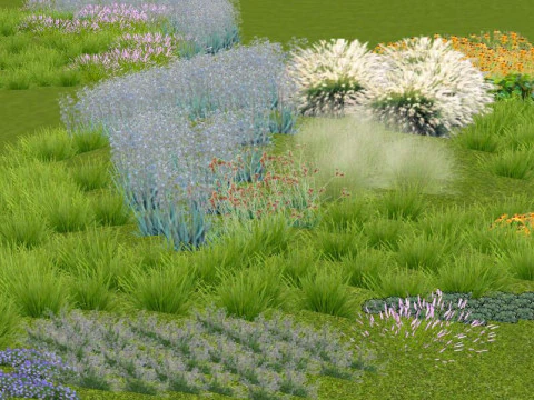 SU Model of Huajing Group Landscape 3D Model