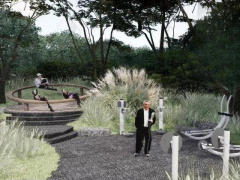 Su model of pension land landscape 3D Model