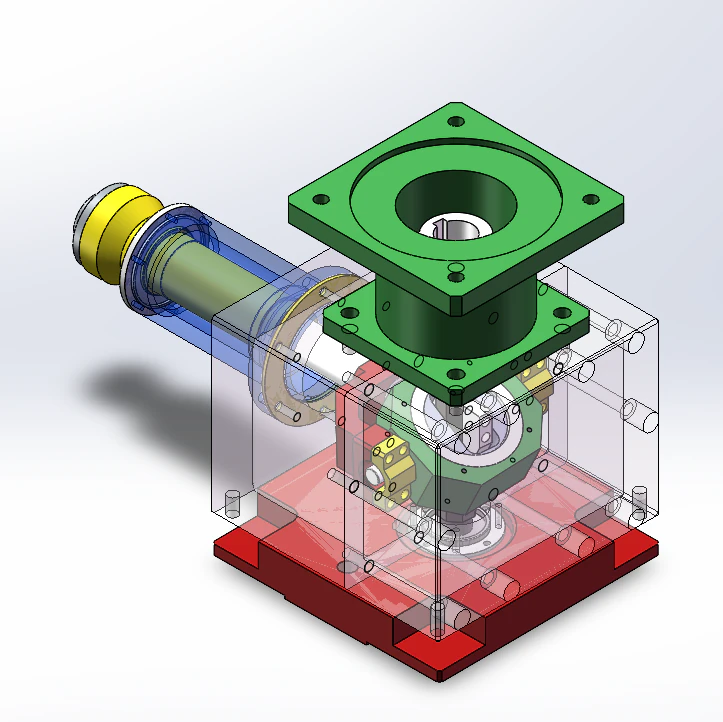 Angled cam vibration table sw16 editable 3D Model .c4d .max .obj .3ds .fbx .stl .blend 