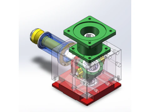 Angled cam vibration table sw16 editable 3D Model