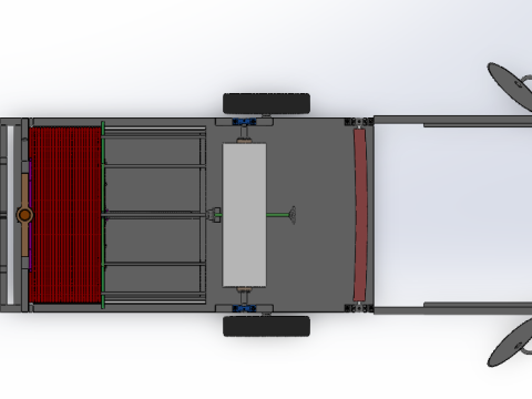 Small arch shed laying machine 3D Model