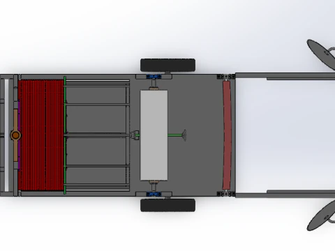 Small arch shed laying machine 3D Model