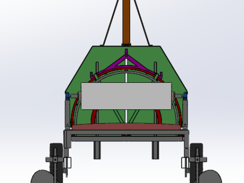 Small arch shed laying machine 3D Model