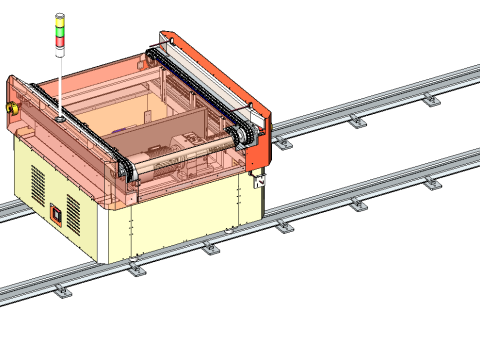 Heavy duty tray RGV-sw20 editable 3D Model