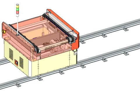 중부하 작업용 트레이 RGV-sw20 편집 가능 3D 모델