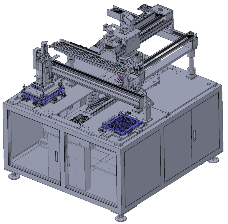 Automatic loading and unloading film tearing equipment 3D मॉडल .c4d .max .obj .3ds .fbx .stl .blend 