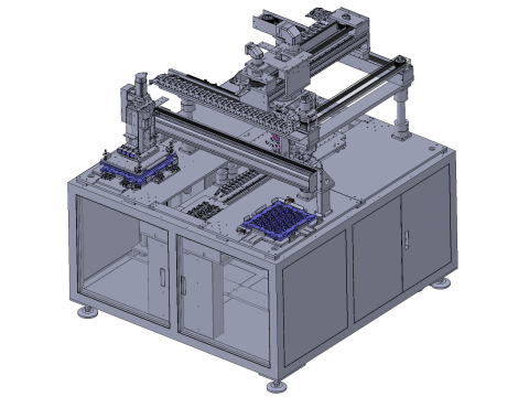 Automatic loading and unloading film tearing equipment Modelo 3D