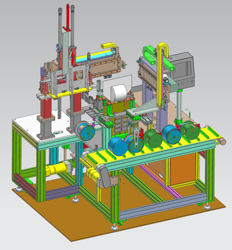 Wire reel packaging equipment UG10 3D Model .c4d .max .obj .3ds .fbx .stl .blend