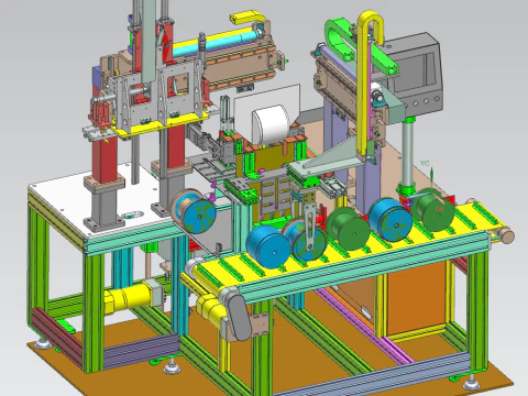 ワイヤーリール包装装置 UG10 3Dモデル