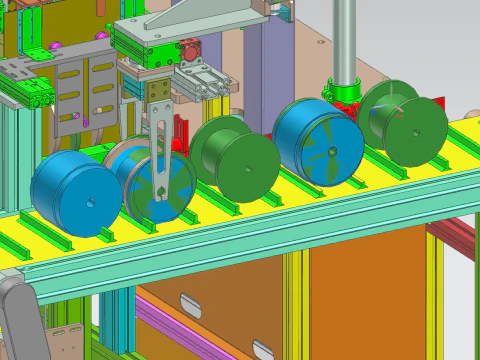 Wire reel packaging equipment UG10 3D Model