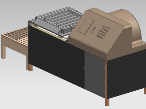 Automatic sausage oven with simulation UG12 3D Model