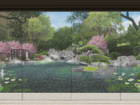 A demonstration area landscape su fine model Rongchuang No 1 hospital demonstration area 3D Model