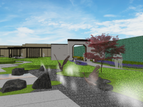 A demonstration area landscape su fine model Rongchuang No 1 hospital demonstration area 3D Model