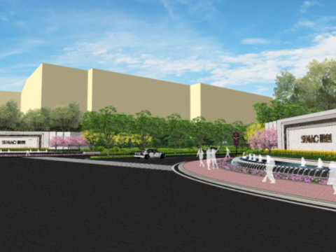 A demonstration area landscape su fine model Rongchuang No 1 hospital demonstration area 3D Model