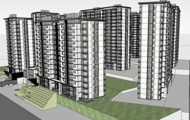 A modern and elegant high-rise mansion project Model 3D .c4d .max .obj .3ds .fbx .stl .blend 