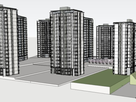 A modern and elegant high-rise mansion project Model 3D