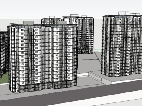 A modern and elegant high-rise mansion project Model 3D